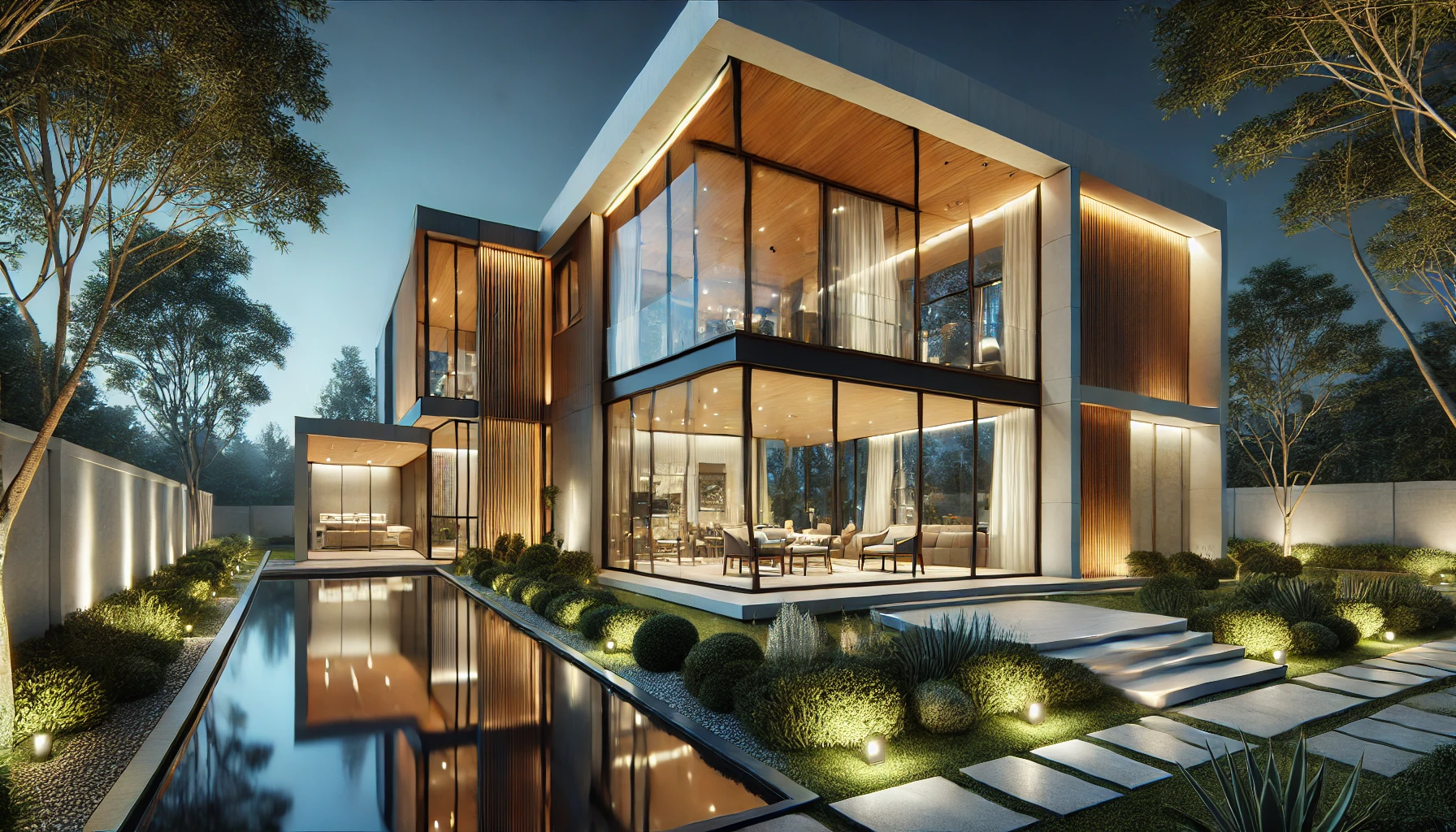 Elegant Modern Architectural Home Design With Natural Elements
